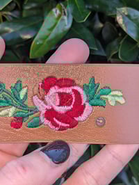 Image 1 of Light Brown PU Leather Bracelet 