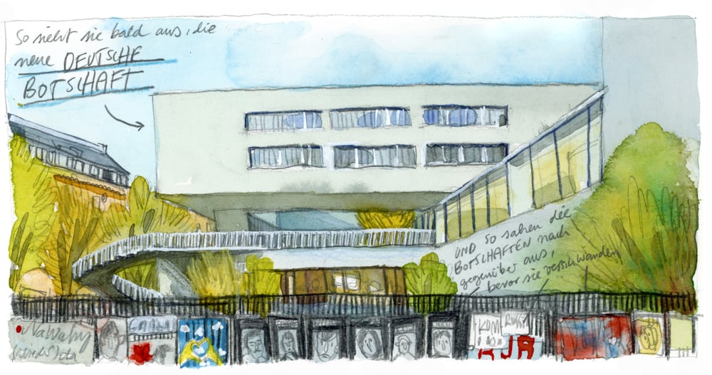 Image of Deutsche Botschaft in the making // Wien