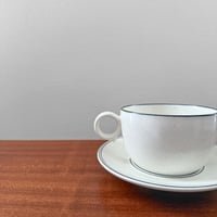 Image 2 of Gustavsberg Birka Bouillon Cup with Saucer