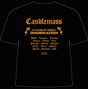 Image of T-SHIRT "40 Years Of Doom" w/ backprint!