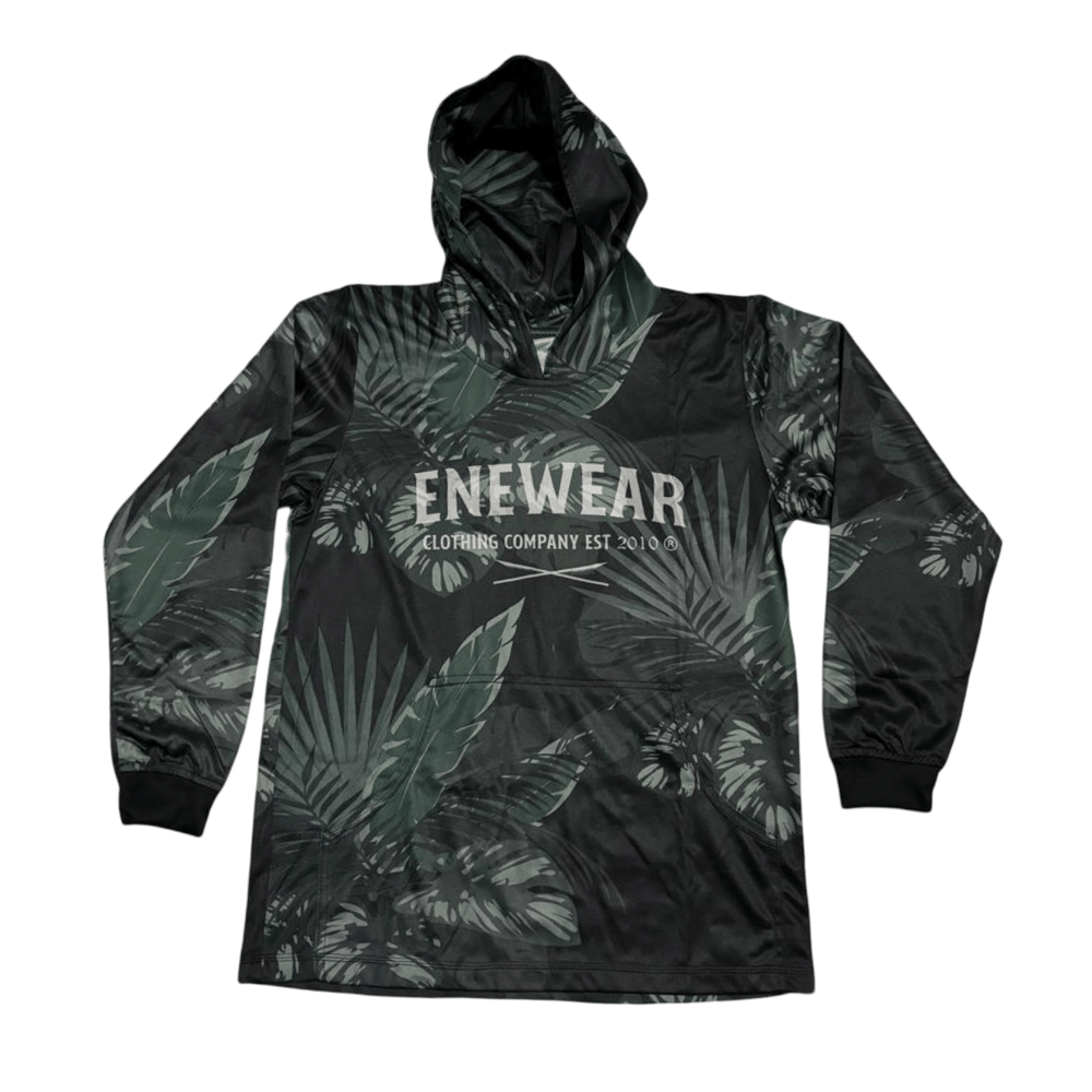 Image of ENE PALM TREE DRIFIT LONGSLEEVE HOODIE ( ADULT&YOUTH)