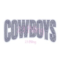 Image 1 of COWBOYS 2 Color Spangle Transfers