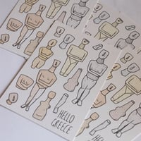 Image 2 of Hello Cycladic Figures - Colour Postcard