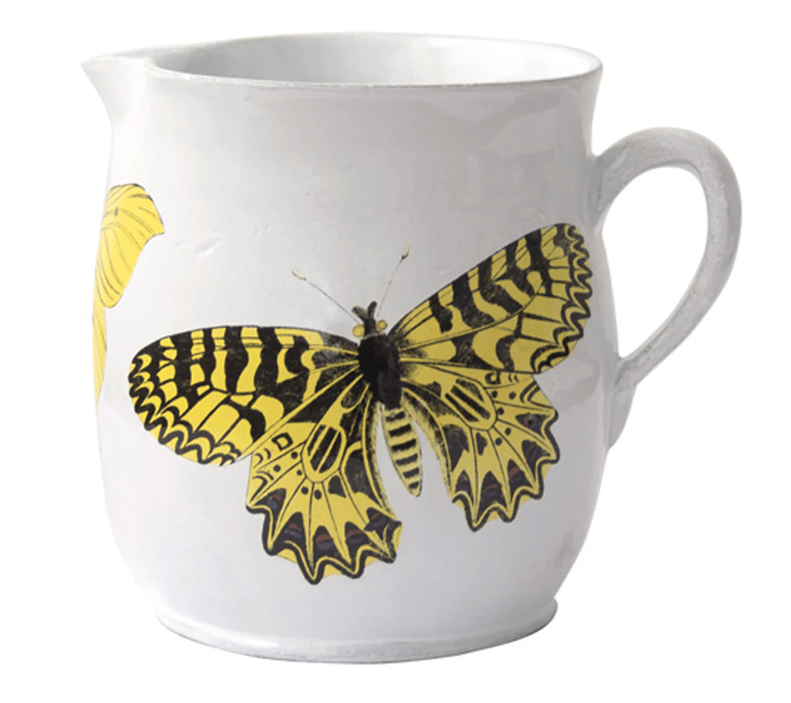Image of Astier De Villatte x John Derian Butterfly Pitcher