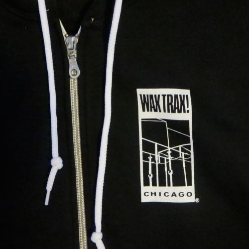WAX TRAX! - Zip Hoodie / Wire Logo - Moon Logo | Wax Trax! Records