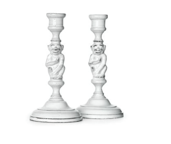 Pair of Monkey Candlesticks- Astier De Villatte - Image 1 of 2