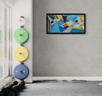 Image 5 of 'Swim' framed canvas