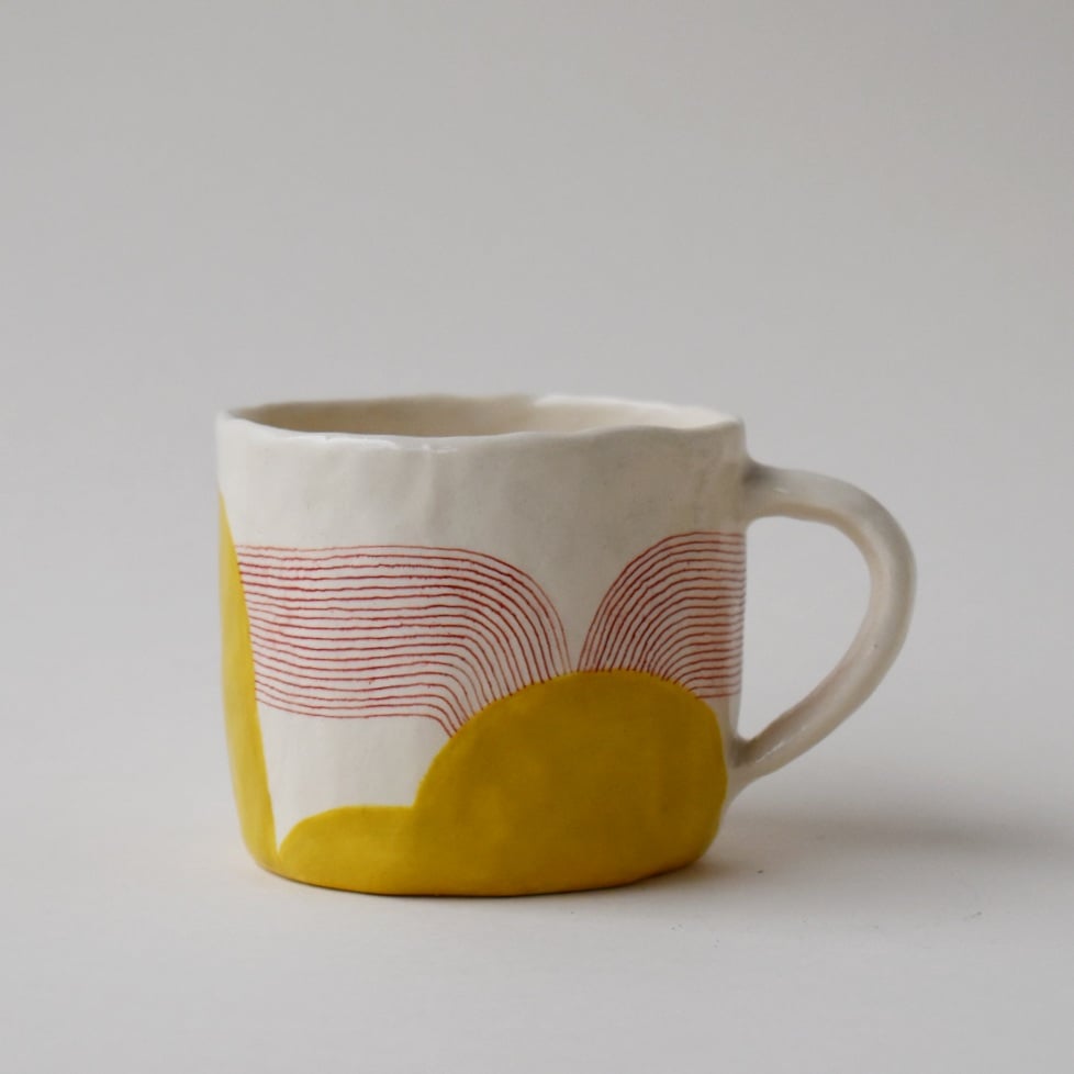 Image of Yellow Double Esspresso Cup