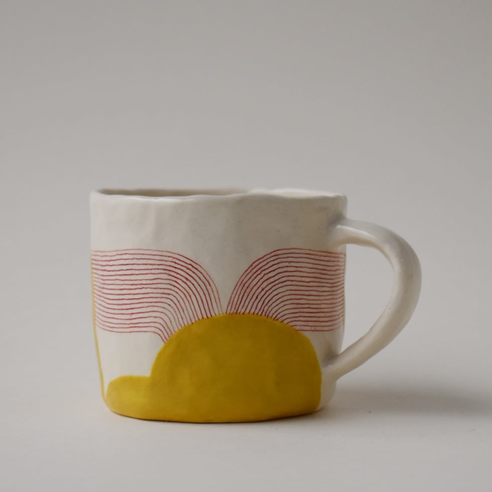 Image of Yellow Double Esspresso Cup
