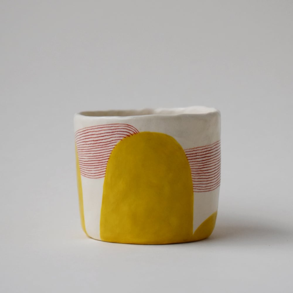 Image of Yellow Double Esspresso Cup