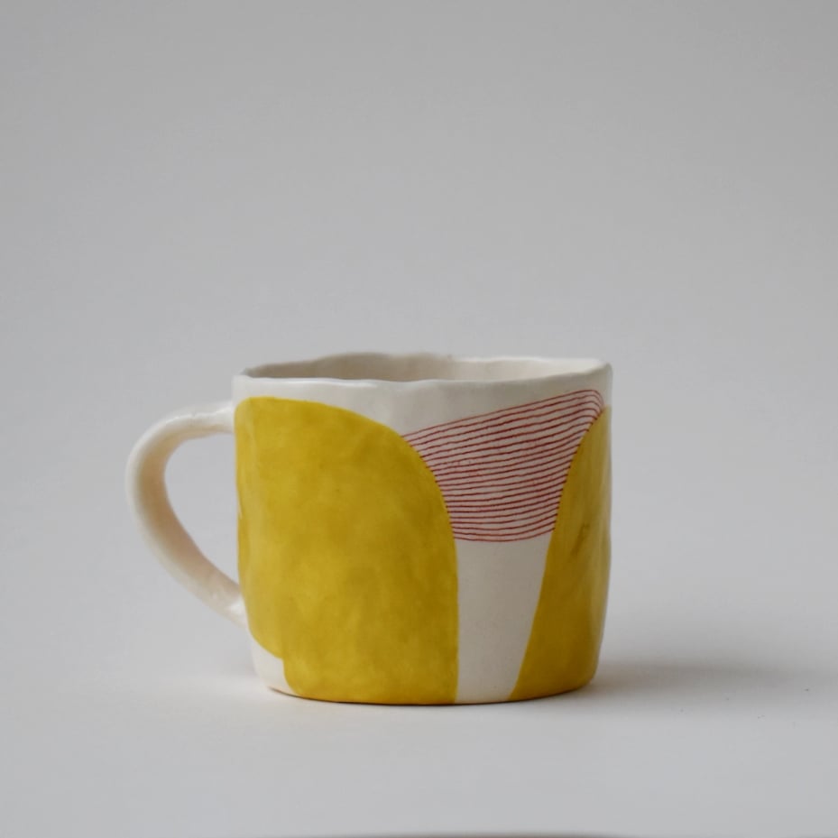 Image of Yellow Double Esspresso Cup