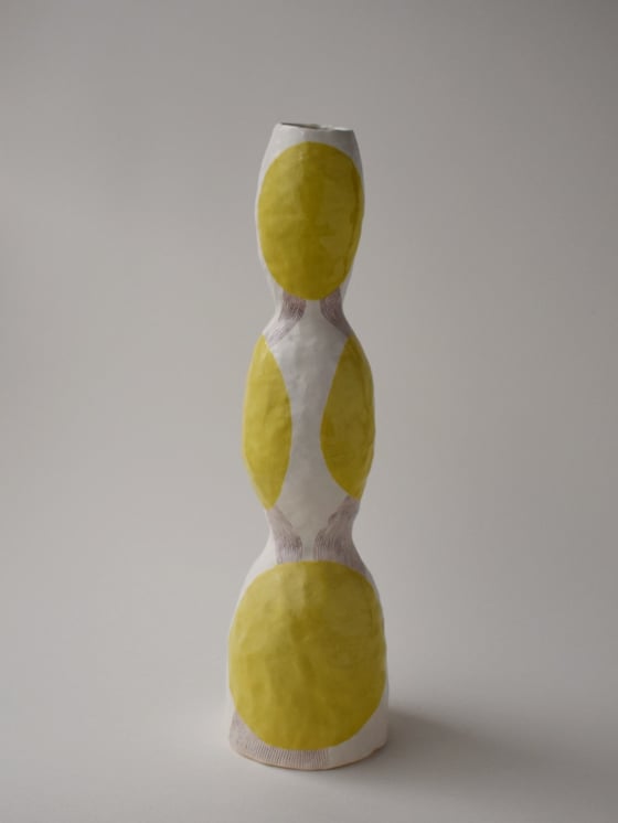 Image of Yellow Circle PodVase