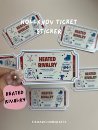 Hollanov Ticket Stickers Heated Rivalry