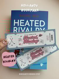 Image 1 of Hollanov Bookclub Bookmark Heated Rivalry 