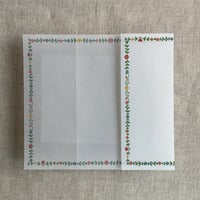 Image 2 of still bloom floral printed vellum wrap for 5x7 cards PACK of 10
