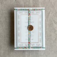 Image 4 of still bloom floral printed vellum wrap for 5x7 cards PACK of 10