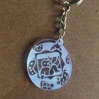 Image 1 of Porte-clés "ROB" façon tamagotchi