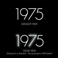 Image 2 of 1975  17-Year Anniversary logo - Glow in the Dark t-shirt