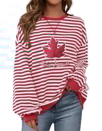 Image 1 of Team Canada Striped Heritage Sweater