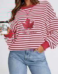 Image 2 of Team Canada Striped Heritage Sweater