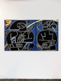 Image 1 of "Dance In The Soft Golden Wind" (Diptych) by America Martin