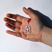 Image 2 of Advent day 18- Hand pilgrim badge in silver