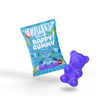 THC gumeni bomboni s okusom borovnice