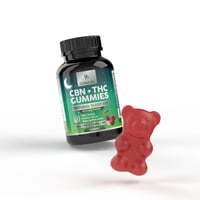 Image 1 of CBN+THC gumeni bomboni s okusom trešnje