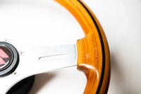 Image 3 of 325mm wooden steering wheel 