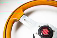 Image 2 of 325mm wooden steering wheel 