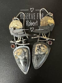 Raven earrings for Robert