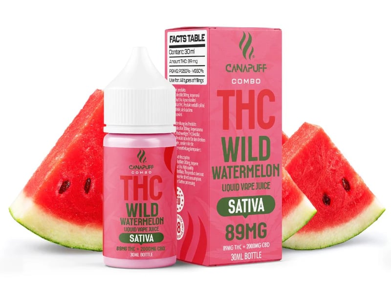 THC tekući divlja lubenica 30ml Sativa