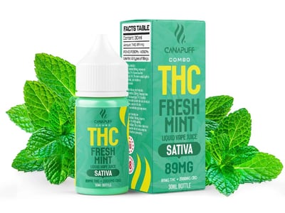 THC tekući osvježivač svježe metvice 30ml Sativa