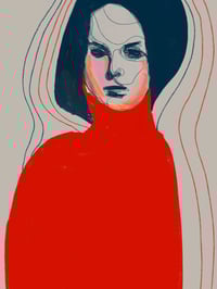 Image 1 of Portrait Colors I — She Wears Her Silence (Limited Edition 1/9, Only 9 Worldwide)