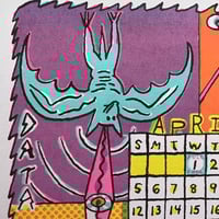 Image 6 of Leif Goldberg's 2026 Calendar! (12 double sided screen prints!)