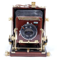 Image 3 of Tachihara 4X5 field camera W/ 150mm + 210mm Lenses + Holders + Film + Fresnel (#1831)