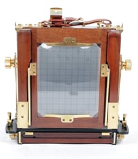 Image 6 of Tachihara 4X5 field camera W/ 150mm + 210mm Lenses + Holders + Film + Fresnel (#1831)