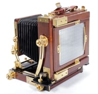 Image 5 of Tachihara 4X5 field camera W/ 150mm + 210mm Lenses + Holders + Film + Fresnel (#1831)