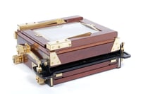 Image 16 of Tachihara 4X5 field camera W/ 150mm + 210mm Lenses + Holders + Film + Fresnel (#1831)