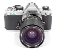 Image 2 of Nikon FM 35mm SLR film camera with 28-80mm MC zoom lens #1830