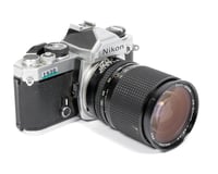 Image 1 of Nikon FM 35mm SLR film camera with 28-80mm MC zoom lens #1830