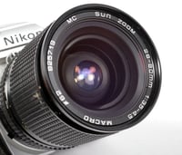 Image 9 of Nikon FM 35mm SLR film camera with 28-80mm MC zoom lens #1830