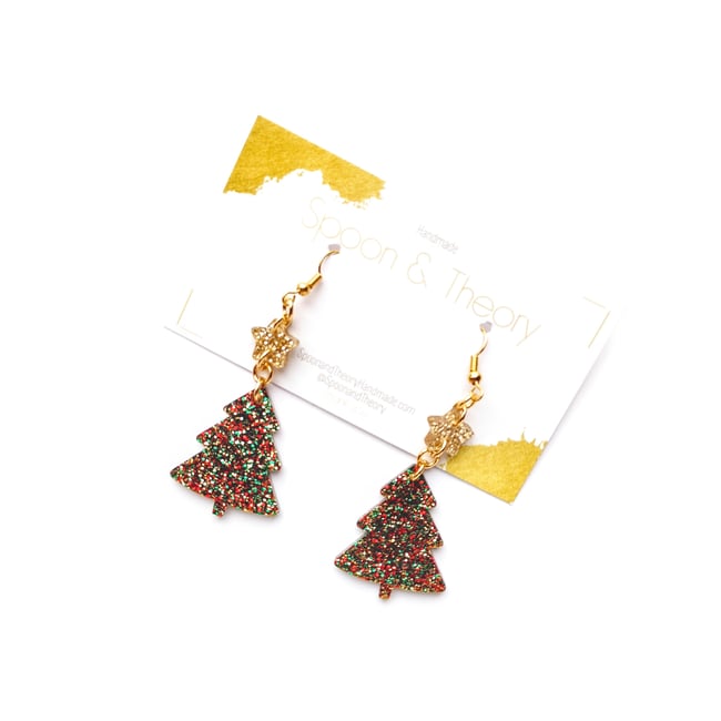Glistening Tree Earrings 🎄