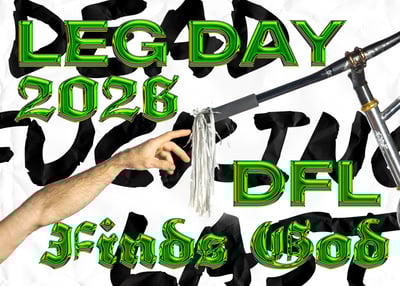 Image of 2026 Leg Day Calendar - DFL Finds God