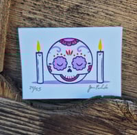 Image 1 of Calaverita Altar Limited Editon Gocco Screenprint ACEO