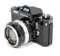 Image 3 of Nikon Nikkormat FTN BLACK 35mm SLR film camera with 50mm F1.4 lens #1824