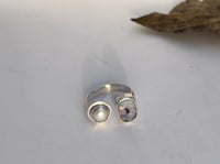 Image 4 of Doppelring mit Boulder Opal und Perle
