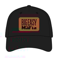 Big Easy Mafia Leather Patch Baseball Cap — Retro New Orleans Hat