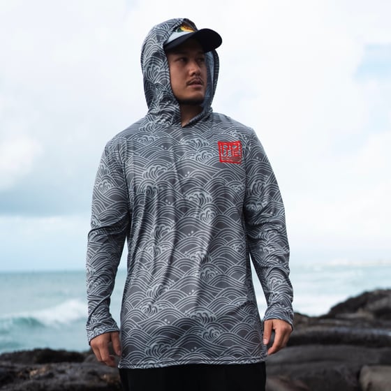 Image of SEGAIHA MENS DRI FIT HOODIE BLU