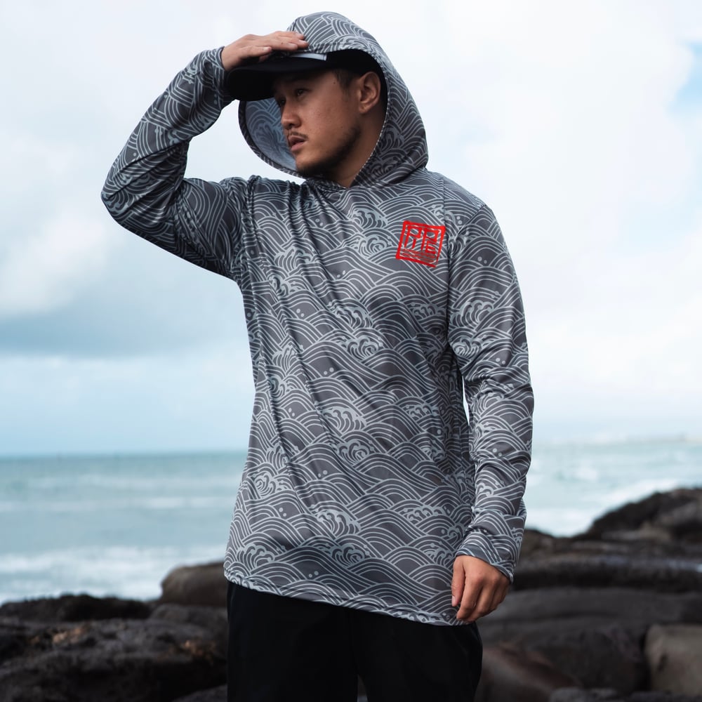 Image of SEGAIHA MENS DRI FIT HOODIE BLU